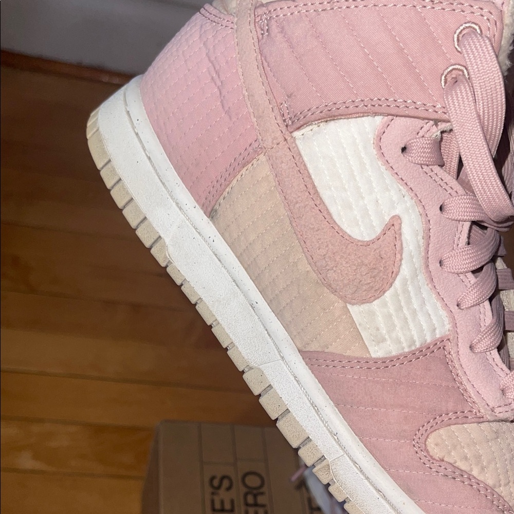 Women’s Pink and White Dunks - Picture 14 of 16